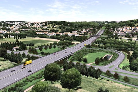Landrat Röckinger fordert zügigen Ausbau der A8 im Enztal.